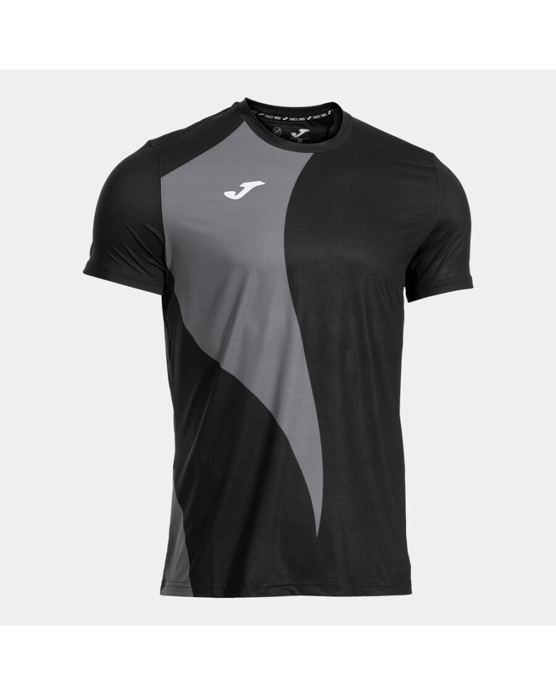 Camiseta Manga Corta Hombre Torneo Negro Antracita