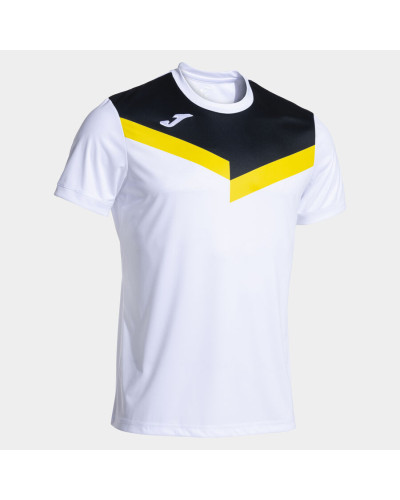 Camiseta Manga Corta Hombre Court Blanco Negro