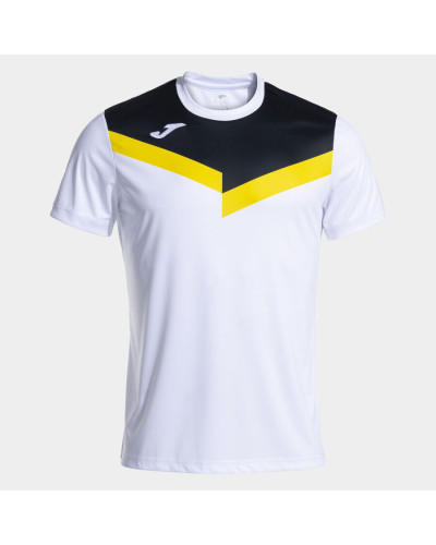 Camiseta Manga Corta Hombre Court Blanco Negro