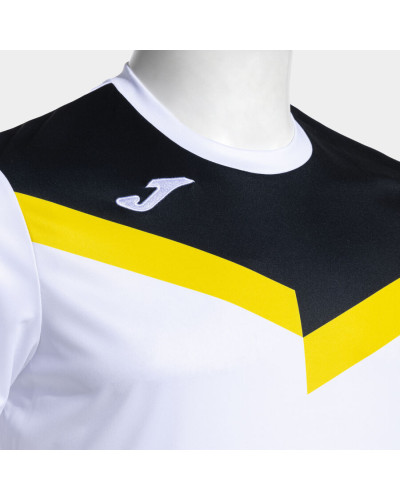 Camiseta Manga Corta Hombre Court Blanco Negro