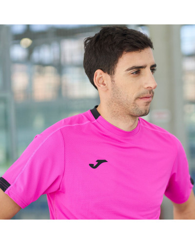 Camiseta Manga Corta Hombre Smash Rosa Fl£or