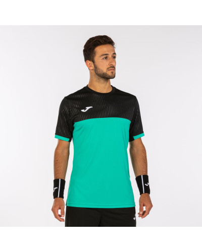 Camiseta Manga Corta Hombre Montreal Verde Negro