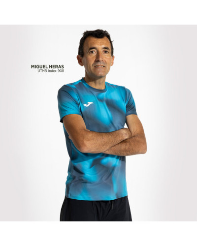 Camiseta Manga Corta Hombre R-Trail Nature Azul