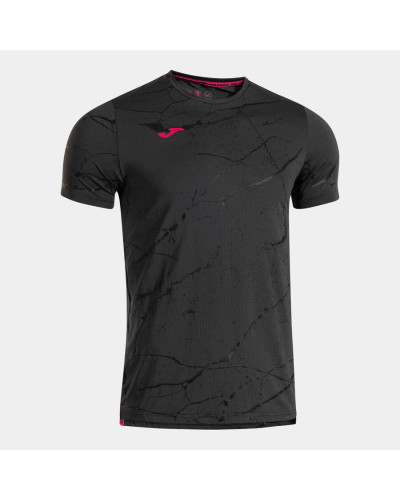 Camiseta Manga Corta Hombre R-Night Antracita Negro