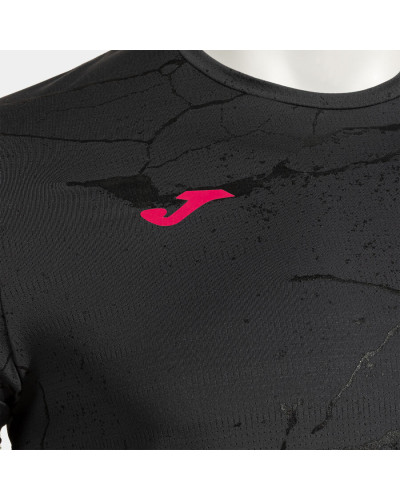 Camiseta Manga Corta Hombre R-Night Antracita Negro