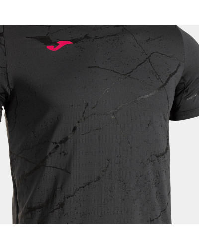 Camiseta Manga Corta Hombre R-Night Antracita Negro