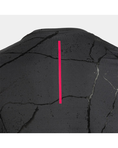 Camiseta Manga Corta Hombre R-Night Antracita Negro