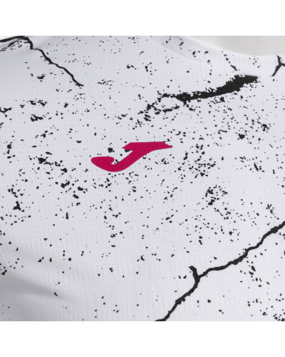 Camiseta Manga Corta Hombre R-Night Blanco Negro