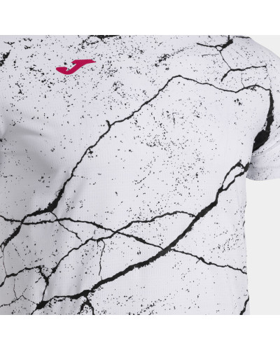 Camiseta Manga Corta Hombre R-Night Blanco Negro