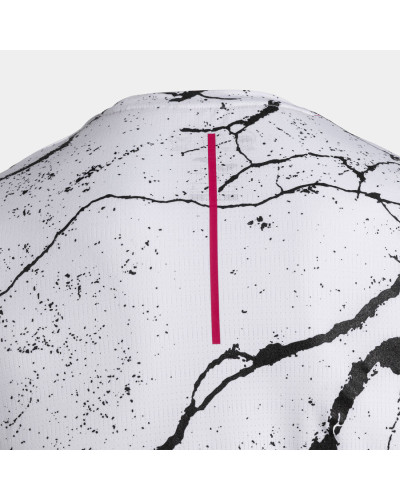 Camiseta Manga Corta Hombre R-Night Blanco Negro