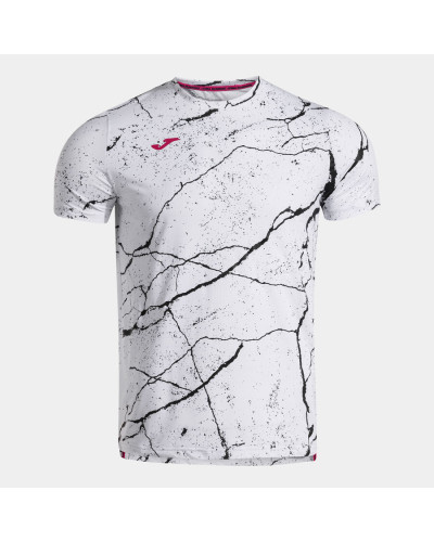 Camiseta Manga Corta Hombre R-Night Blanco Negro