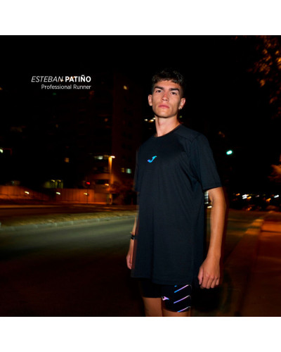 Camiseta Manga Corta Hombre R-City Negro