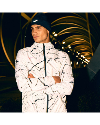 Chubasquero Hombre R-Night Blanco Negro