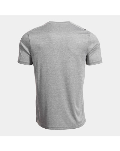 Camiseta Manga Corta Hombre Olimpiada Gris Melange Negro