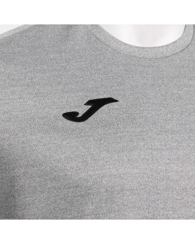 Camiseta Manga Corta Hombre Olimpiada Gris Melange Negro