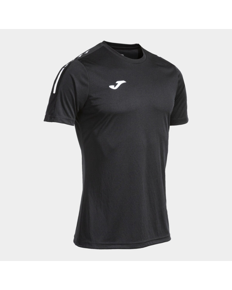 Camiseta Manga Corta Hombre Olimpiada Negro