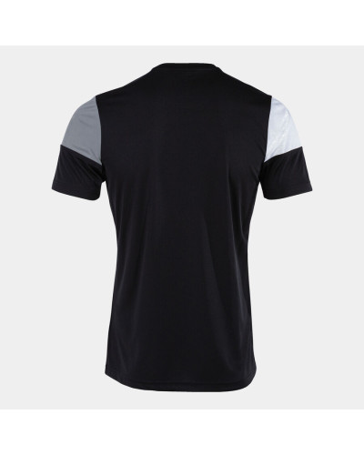 Camiseta Manga Corta Hombre Crew V Negro Gris