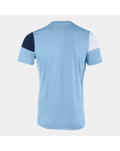 Camiseta Manga Corta Hombre Crew V Celeste Marino
