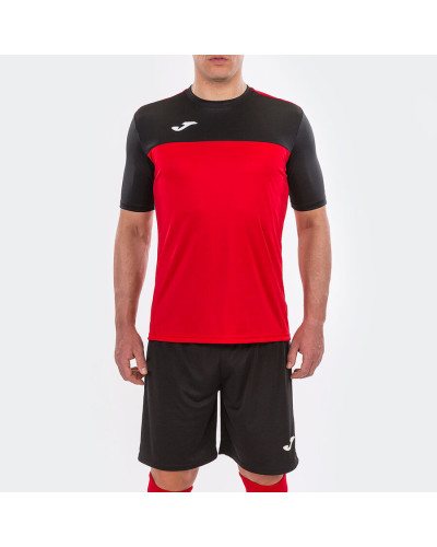 Camiseta Manga Corta Hombre Winner Rojo Negro