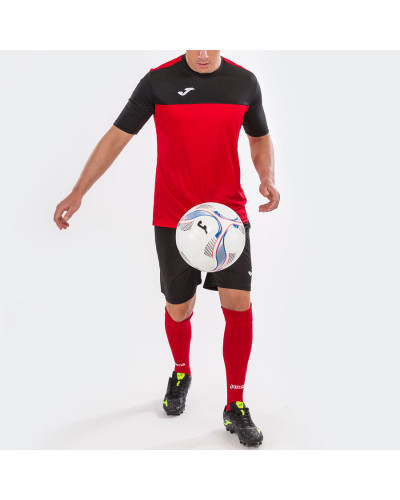 Camiseta Manga Corta Hombre Winner Rojo Negro