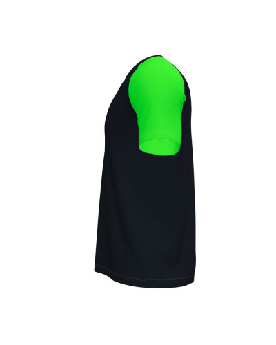 Camiseta Manga Corta Hombre Academy Iv Negro Verde Fl£or