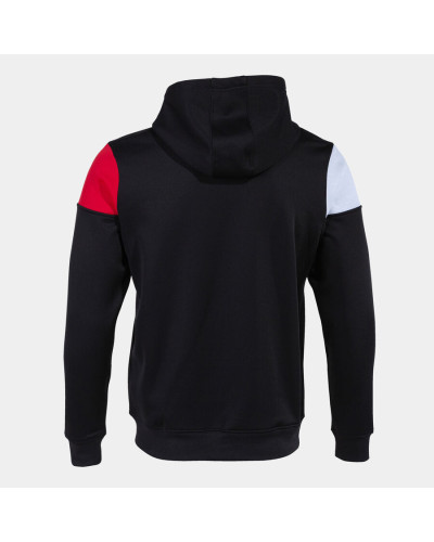 Chaqueta Con Capucha Hombre Crew V Negro Rojo