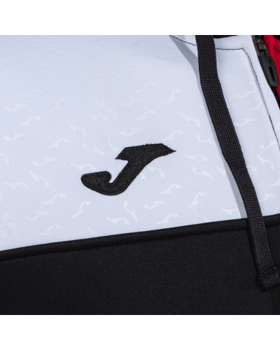 Chaqueta Con Capucha Hombre Crew V Negro Rojo