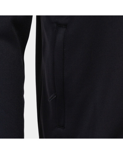 Chaqueta Con Capucha Hombre Crew V Negro Rojo