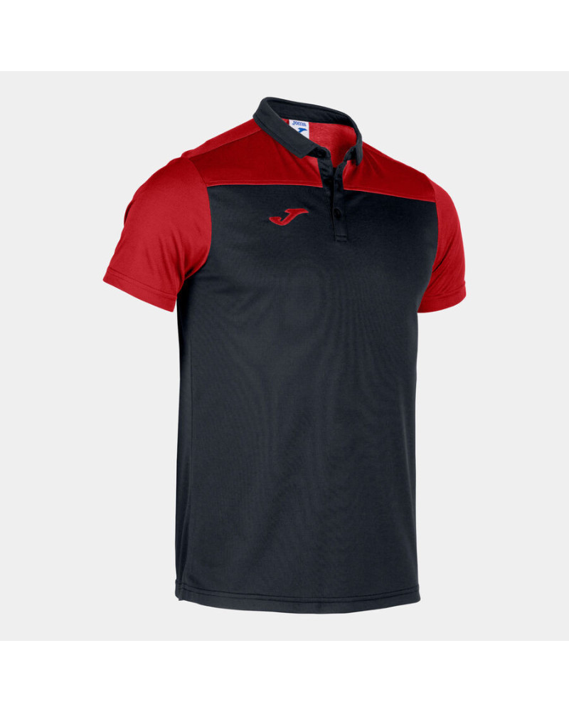 Polo Manga Corta Hombre Hobby Ii Negro Rojo