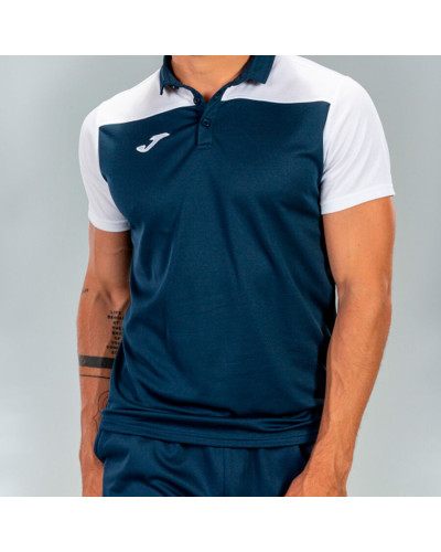 Polo Manga Corta Hombre Hobby Ii Marino Blanco