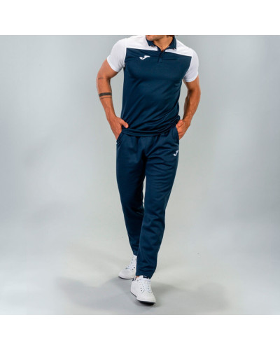 Polo Manga Corta Hombre Hobby Ii Marino Blanco