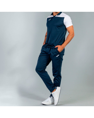 Polo Manga Corta Hombre Hobby Ii Marino Blanco