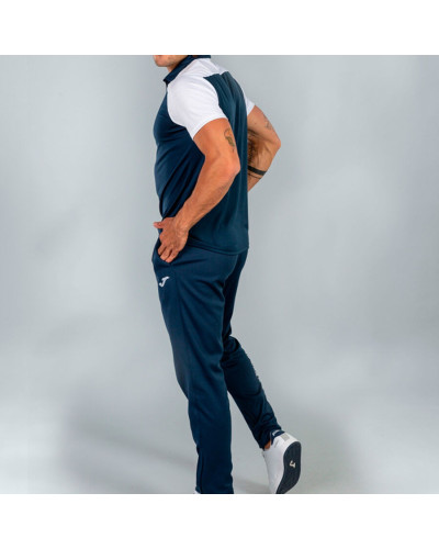 Polo Manga Corta Hombre Hobby Ii Marino Blanco