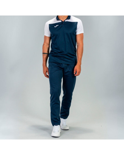 Polo Manga Corta Hombre Hobby Ii Marino Blanco