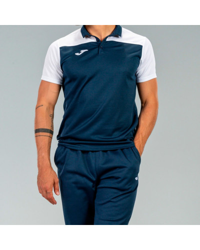 Polo Manga Corta Hombre Hobby Ii Marino Blanco