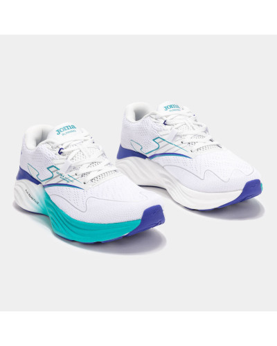 Running R.6000 Blanco Turquesa Lateral