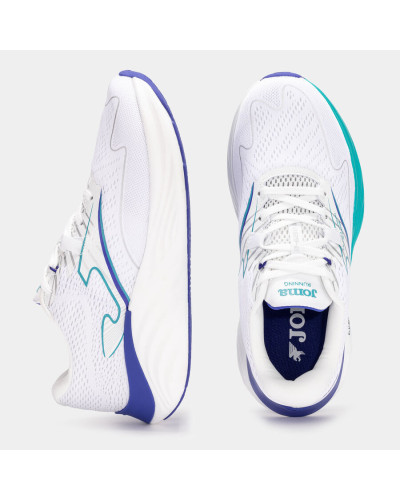 Running R.6000 Blanco Turquesa Lateral
