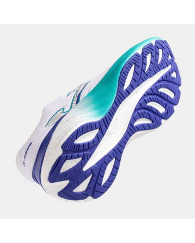 Running R.6000 Blanco Turquesa Lateral