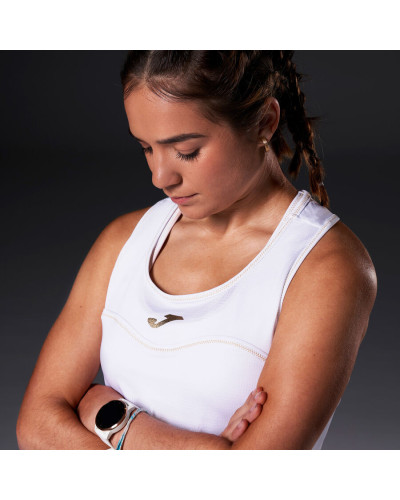 Camiseta Sin Mangas Mujer R-Night Blanco