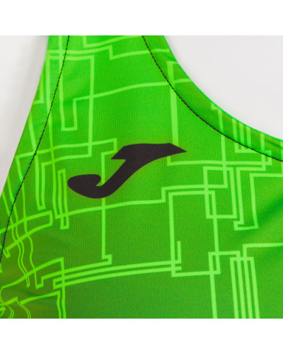 Camiseta Tirantes Mujer Elite Viii Verde Fl£or Negro