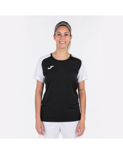 Camiseta Manga Corta Mujer Academy Iv Negro Blanco
