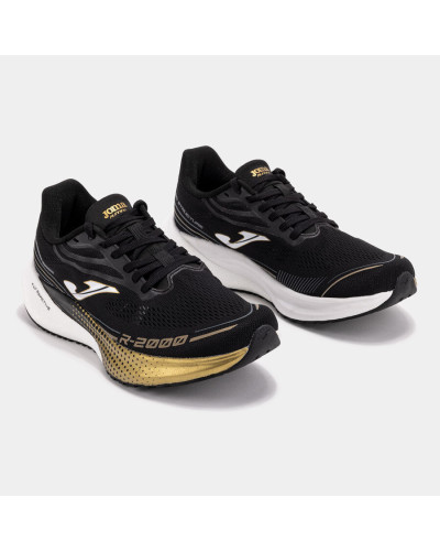 Running R.2000 25 Unisex Negro Oro Lateral