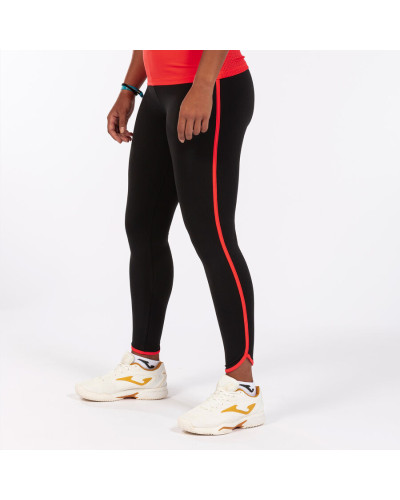 Mallas Largas Mujer Combi Torneo Negro Coral