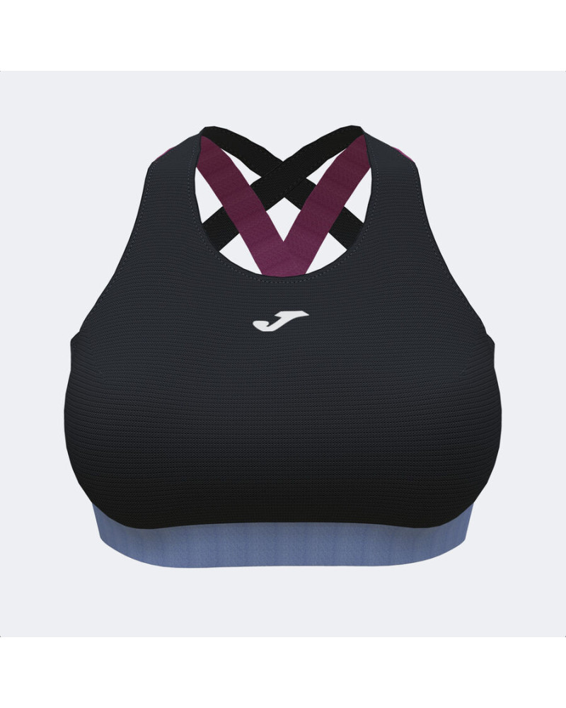 Sujetador Deportivo Mujer California Negro Fucsia Azul