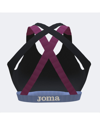 Sujetador Deportivo Mujer California Negro Fucsia Azul