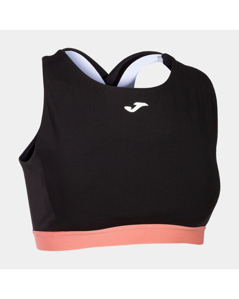 Sujetador Deportivo Mujer California Negro Blanco Rosa