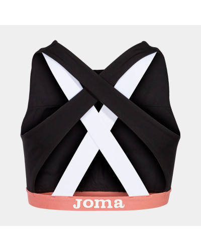 Sujetador Deportivo Mujer California Negro Blanco Rosa