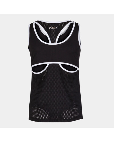 Camiseta Tirantes Mujer Break Negro Blanco