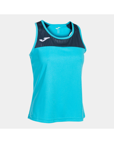 Camiseta Tirantes Mujer Montreal Turquesa Fl£or Marino