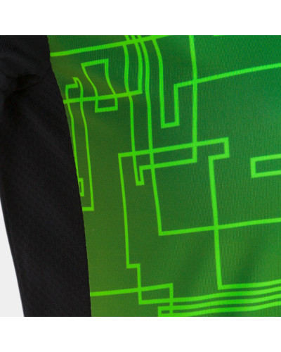 Camiseta Manga Corta Mujer Elite Viii Negro Verde Fl£or